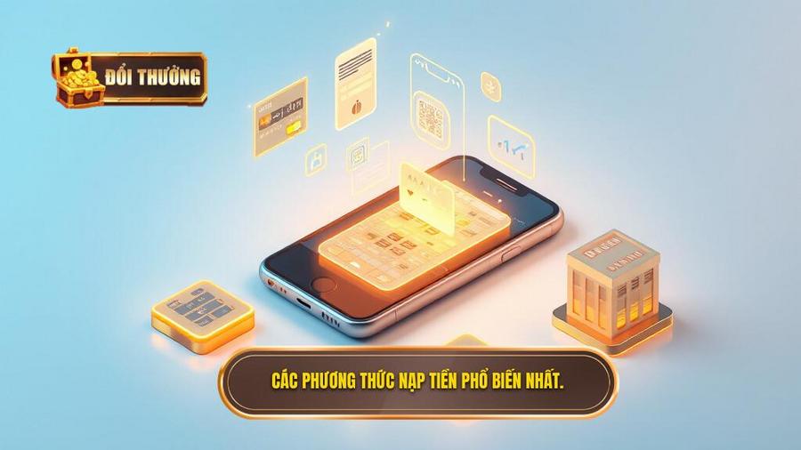 2. Các phương thức nạp tiền phổ biến nhất.