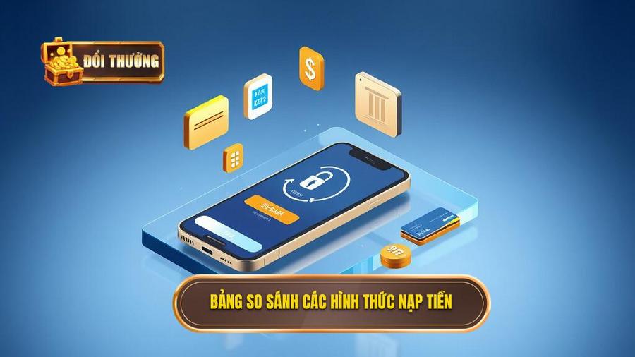 3. Bảng so sánh các hình thức nạp tiền