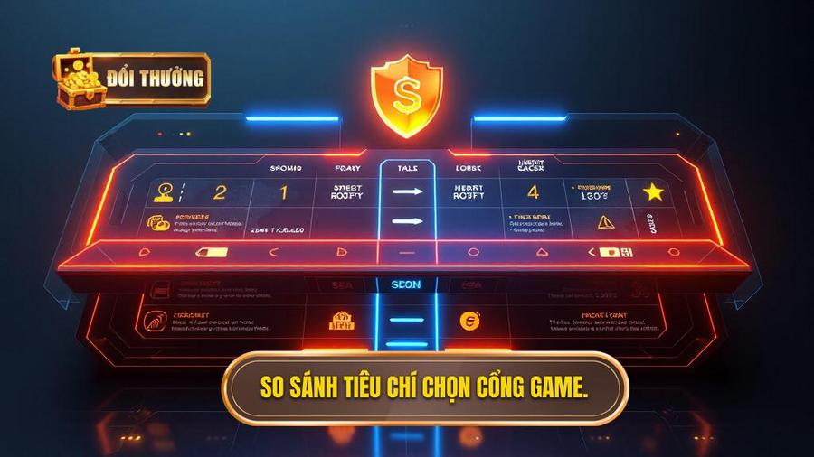 Bảng so sánh tiêu chí lựa chọn cổng game đổi thưởng